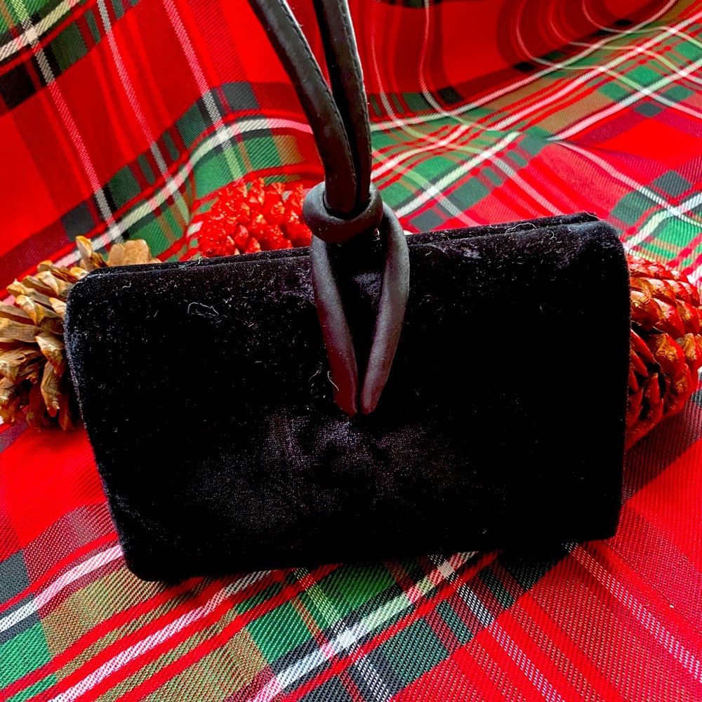 Velour Knot tie special occasion bag